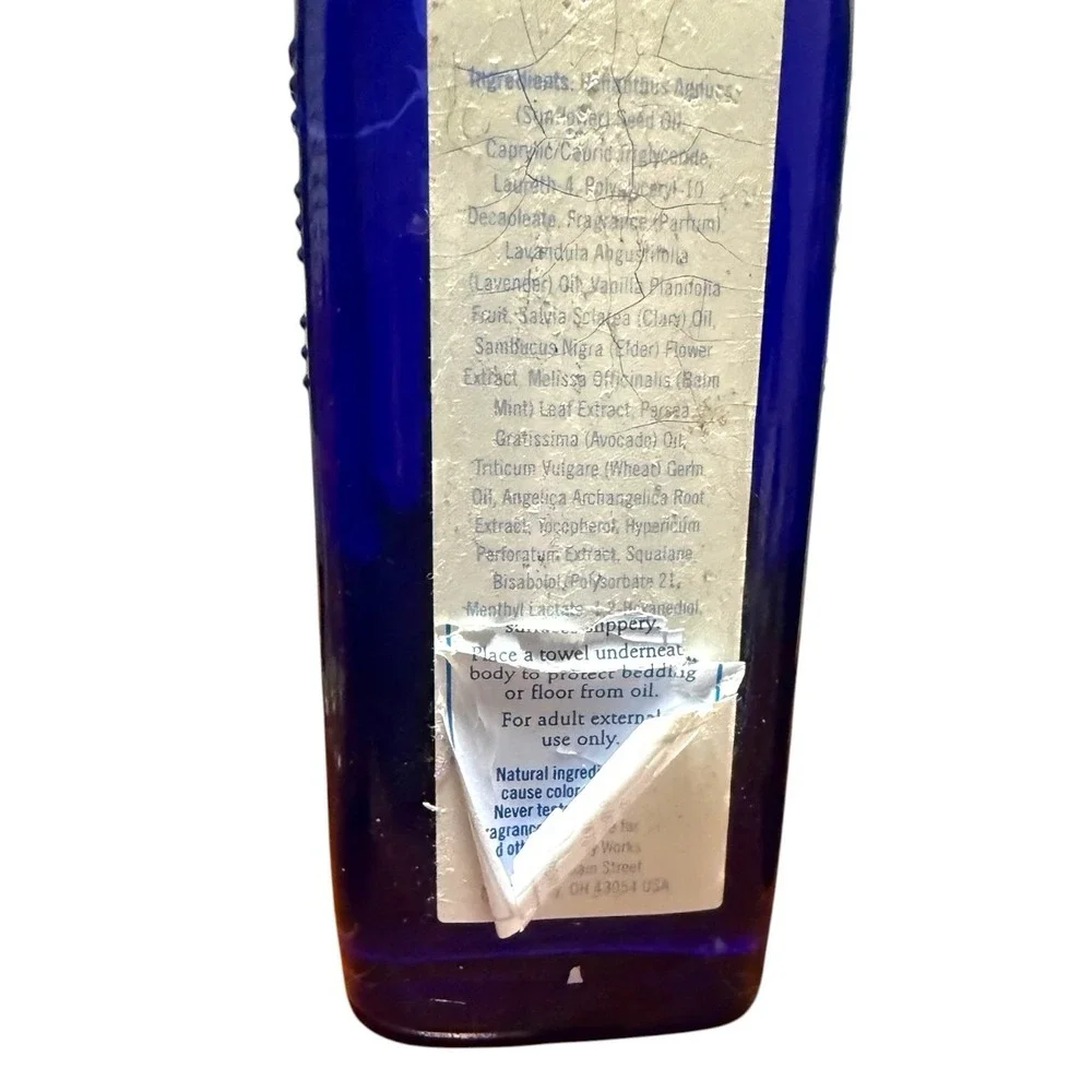 Bath & Body Works Aromatherapy Sleep Massage Oil 4 oz Lavender Vanilla